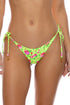 Luli Fama Ti Amo Seamless Reversible Wavy Ruched Back Brazilian Tie Side Bottom